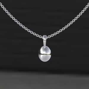 Octagon Cut Lab Grown Moissanite Geometric 14K <b>Gold</b> IGI Certified Unisex <b>Pendant</b> Necklace with Rope Chain Luxury - Product Image 5