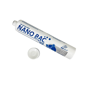 Tube cosmétique blanc en PE avec bouchon à vis, emballage pour crème, conteneur personnalisé avec logo imprimé brillant pour les soins de la peau - Product Image 2