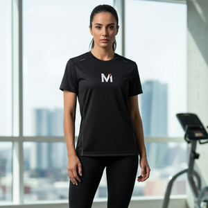 เสื้อยืดออกกำลังกายแขนราแกลน สีตัดกัน เสื้อฟิตเนสทรงแอธเลติก เสื้อยืดออกกำลังกายทนทาน เสื้อผ้าสำหรับฝึกซ้อม ขายส่งเสื้อผ้า - Product Image 6