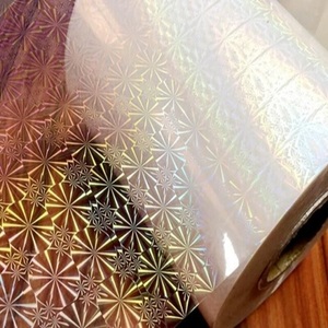 Customizable PET Metalized Holographic Film Mirror Finish Decorative Polyester Film for <b>Packaging</b> <b>Labeling</b> & Craft Applications - Product Image 2