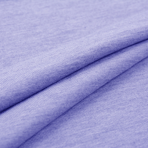 Tissu jersey côtelé violet, poids moyen, extensible, uni, en coton, tissu molletonné français pour vêtements de sport, vêtements de sport pour femmes. - Product Image 2