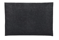 Housse pour ordinateur portable en feutre gris anthracite 17 pouces - Étui de protection fin et élégant pour MacBook / Dell / HP (Dimensions extérieures : 17,9 pouces x 12,5 pouces)