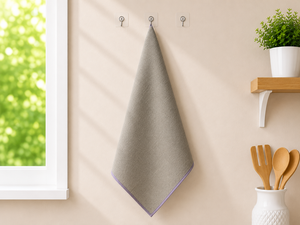 Linen <b>Kitchen</b> <b>Towel</b> Quick Dry Super Absorbent Rectangular Cleaning <b>Towel</b> with Hanging Loop for Home - Product Image 3