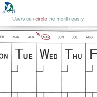 Pizarra Magnética Superfina y Resistente con Marco de Aluminio Mate, Tamaño Personalizable, Imán Fuerte, Calendario Mensual de Borrado en Seco