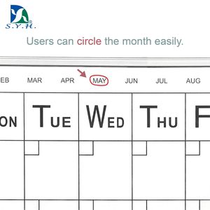 Pizarra Magnética Superfina y Resistente con Marco de Aluminio Mate, Calendario Mensual de Borrado en Seco, Planificador, Pizarra Blanca, Tamaño Personalizable, Fuerte - Product Image 3