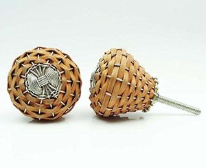 Perillas de ratán de diseño de alta calidad, perillas de ratán tejidas, perillas de ratán trenzado, perillas de ratán para gabinetes, perillas de ratán para cajones al mejor precio. - Product Image 2