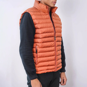 Chaleco Acolchado Profesional Personalizado al por Mayor para Hombre, Chaqueta de Invierno/Otoño con Relleno de Plumón, Cierre de Cremallera, Servicio OEM - Product Image 4
