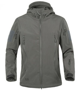 Chaqueta Casual de Invierno para Hombre, Diseño Moderno, Ligera, con Cierre, Cuello Alto, Logotipo Frontal, Protección Táctica para Exteriores - Product Image 1