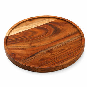 Plateau de service et planche à fromage en bois d'acacia fait main Indirae Artistry, compatible avec les aliments, lavage à la main uniquement, vaisselle de cuisine - Product Image 2