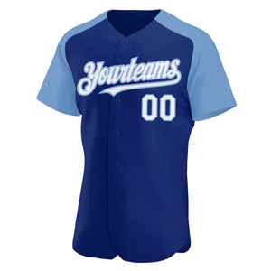 Maillot de baseball personnalisé pour homme, bleu, imprimé sérigraphié, anti-humidité, manches courtes, coupe classique, pour équipe adulte - Product Image 6