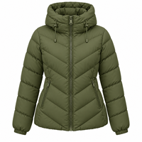 Manteaux d'hiver épais écologiques OEM personnalisés 2026 – Blousons courts matelassés pour femmes les plus vendus – Faible MOQ – Vente en gros de blousons matelassés pour femmes