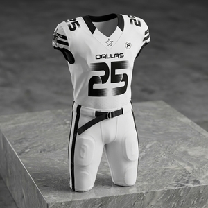 Ensemble d'uniformes de football américain respirants à manches courtes personnalisés pour les jeunes et les hommes grandes tailles 2026 - Product Image 1