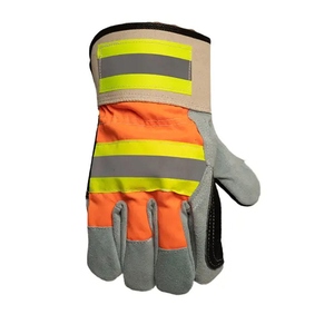 Gants de travail en cuir de vachette renforcé avec logo personnalisé, doux, confortables, résistants, protection des mains, gants de sécurité - Product Image 2