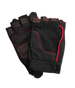 Guantes de levantamiento de pesas con calefacción y acolchado, guantes de gimnasio transpirables y antideslizantes (negros) - Product Image 1
