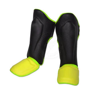 Protection de tibia et de pied de qualité supérieure pour la boxe, dernier design, en cuir. - Product Image 6