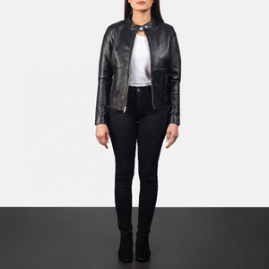 Womens Lambskin <b>Leather</b> <b>Jacket</b> Ladies <b>Long</b> Coat Luxury Winter Warm Outerwear Factory Wholesale Supplier Custom Logo - Product Image 6