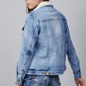 Chaquetas Vaqueras OEM para Mujer, Chaqueta Informal de Mezclilla para Otoño, Abrigo Vaquero con Botones, Chaqueta Vaquera Extra Grande para Damas - Product Image 2