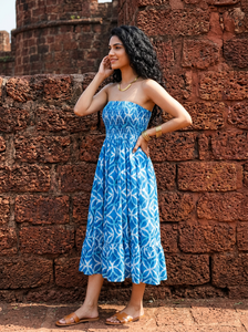 Robe en tissu cambric pour femmes, douce et confortable, en coton léger et respirant, vêtements décontractés d'été, vêtements de mode pour femmes, approvisionnement en gros - Product Image 3