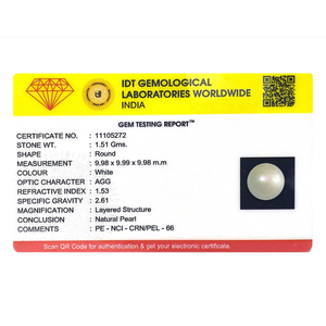 Certified Natural Baroque Pearl 7.55 Carat Loose Wholesale Gemstone - Product Image 3