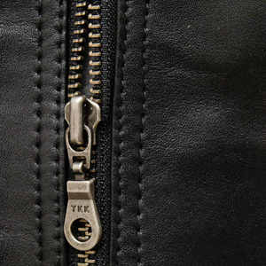 Black <b>Winter</b> <b>Leather</b> <b>Jacket</b> for Men Stylish Breathable High Street Style with Customized Logo Private Label Canvas Fabric - Product Image 5