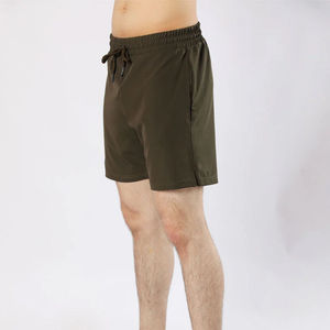 Latest Design Wholesale Men's Summer Quick Dry <b>Mesh</b> Solid Breathable Casual Shorts with Custom Logo Elastic Waist - Product Image 3