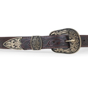 Cinturón de Cuero Occidental de Lujo para Hombre, Diseño Clásico Vintage, con Hebilla de Aguja, Grabado Floral y Herraje Artesanal, Superventas Personalizado - Product Image 5