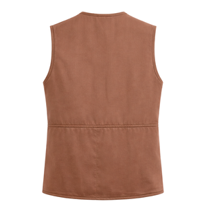 Chaleco Acolchado Reversible para Mujer, Sin Mangas, con Cintura Ajustable, Cálido, Informal, para Otoño e Invierno, Transpirable y Ecológico - Product Image 5