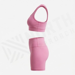 Conjuntos Deportivos de Gimnasio para Mujer de Primera Calidad, Personalizados, Transpirables, de Spandex y Nailon, Ropa de Yoga hasta la Rodilla, Tallas Grandes - Product Image 3