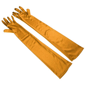 Guantes Elegantes de Satén para Novia, Accesorios de Boda Multicolores, Blancos, Negros, Rojos, para Vestido de Fiesta - Product Image 4
