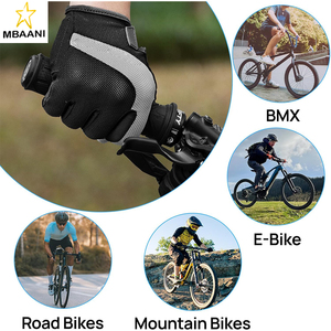 Gants de vélo de montagne, gants de cyclisme à doigts entiers, antidérapants, absorbant les chocs et compatibles avec les écrans tactiles pour le vélo de route, le VTT et les activités de plein air - Product Image 6