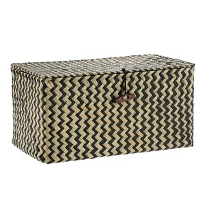 <b>Basket</b> of black and natural seagrass Handmade <b>Storage</b> <b>Basket</b> Wholesale eco-friendly Made Viet Nam - Product Image 1