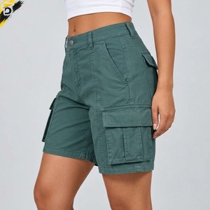 <b>Women</b> <b>Cargo</b> <b>Shorts</b> Cotton Fabric Comfortable Fit Breathable Design Multiple Pockets For Casual Travel And Everyday Wear - Product Image 2