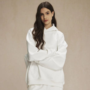 Survêtements personnalisés pour femmes, grammage lourd 500 GSM 350 GSM, en molleton polyester/coton, avec broderie, comprenant un sweat à capuche oversize et un short - Product Image 6