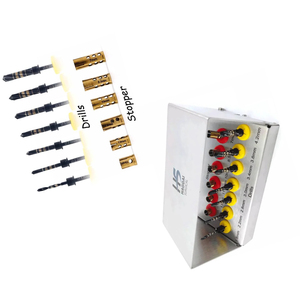 Kit de forets manuels pour abord latéral et rehaussement de sinus (06 pièces) – Fraises diamantées dorées pour implants dentaires, forme osseuse pour rehaussement de sinus - Product Image 4