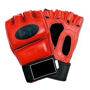 Guantes de MMA de Cuero, Medios Dedos, Color Personalizado, Marca Privada, Calidad Premium, Fabricación Profesional, Venta al Por Mayor, OEM, Alta Calidad AMS - Product Image 5
