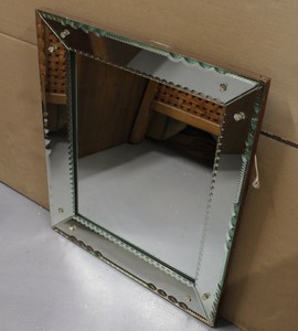 Large Decorative Venetian <b>Silver</b> <b>Mirror</b>, Elegant Rectangular Statement Wall Decor for Living Room, Dining Room - Product Image 2
