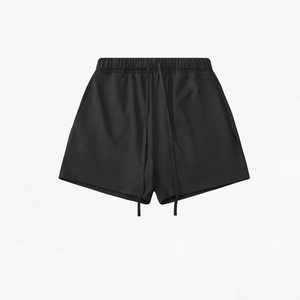 Shorts décontractés pour hommes en coton écologique, anti-plis, couleur unie, style vintage, taille mi-haute, respirants - Product Image 2