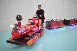 Nova Rides <span class=keywords><strong>Tren</strong></span> Eléctrico Turístico Miniatura para Parques de Atracciones, Juego de Paseo, Equipo de Parque de Diversiones, <span class=keywords><strong>Tren</strong></span> <span class=keywords><strong>Thomas</strong></span> - Product Image 4