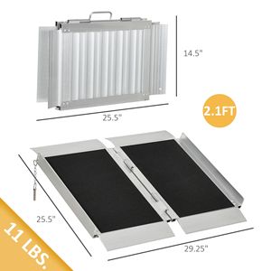 Rampa Portatile per Sedia a Rotelle: Dispositivo Ausiliario Essenziale per un Facile Accesso - Product Image 2