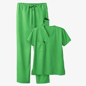 Nouvelle Arrivée 2026 – Blouse Médicale Unisexe Personnalisée à Manches Courtes avec Cordon de Serrage, Taille Élastique et Poches – Modèle Femme Robuste et Personnalisable - Product Image 2