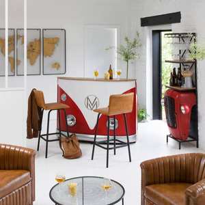 เก้าอี้บาร์หนังสีน้ำตาลวานดาน่า เวอร์เท็กซ์ เซนทริกซ์(ชุด 2 ตัว) - Product Image 2