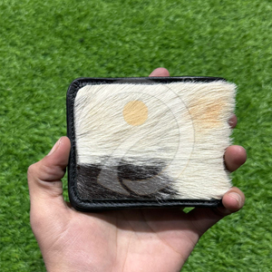 High Quality Genuine Cowhide Hair <b>Wallet</b> Mens <b>Compact</b> Leather Money Holder Handmade Rustic Premium Style - Product Image 3