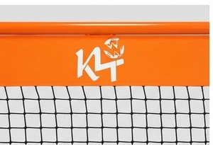 KLTW INT'L But de football pliable en acier orange avec filet de rebond et angle réglable pour adultes, utilisation toutes saisons - Product Image 2