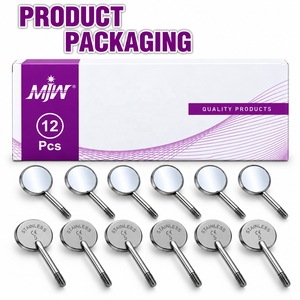 MJW Miroirs dentaires en acier inoxydable chirurgical – Lot de 12 têtes de rechange pour miroir buccal à surface frontale – Approuvé CE & ISO - Product Image 6