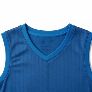 Conjunto de Camisetas y Pantalones Cortos de Baloncesto Personalizados para Hombre y Mujer, 100% Poliéster, Secado Rápido, Cuello Redondo sin Mangas, Impresión Digital con Nombre del Equipo - Product Image 4