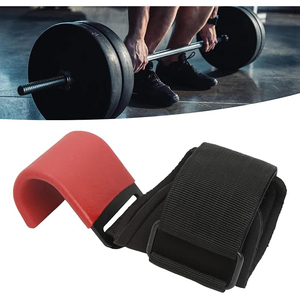 Support de poignet réglable avec protection de la paume rouge et fermeture auto-agrippante pour la protection lors de l'entraînement musculaire - Product Image 3