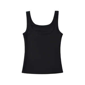 เสื้อกล้ามทรงรัดรูป แบรนด์ PHANTOM IMPEX รุ่น Summer 2026 ผลิตจากผ้าฝ้าย 100% ระบายอากาศได้ดี เป็นมิตรต่อสิ่งแวดล้อม ทรงเข้ารูป แขนกุด แบบ Racerback สีพื้น สำหรับผู้หญิง - Product Image 2