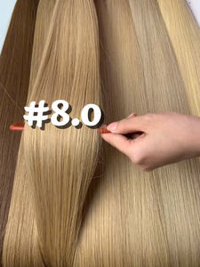 Vente en gros d'extensions de cheveux humains vierges 100% droits et soyeux non transformés NASA couleur marron brut double extrémités dessinées style vague naturelle - Product Image 2