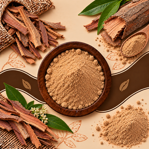 Poudre d'écorce d'Ashoka naturelle, ingrédient botanique à base de plantes pour les formulations cosmétiques, produits à base de plantes, soins personnels et produits naturels - Product Image 1