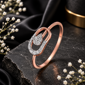 Anillo de Diamantes Brillantes Redondos de Oro para Mujer, Estilo Romántico, Diamantes Cultivados en Laboratorio, Oro de 10K, 14K, 18K, Plata 925, 935 - Product Image 3